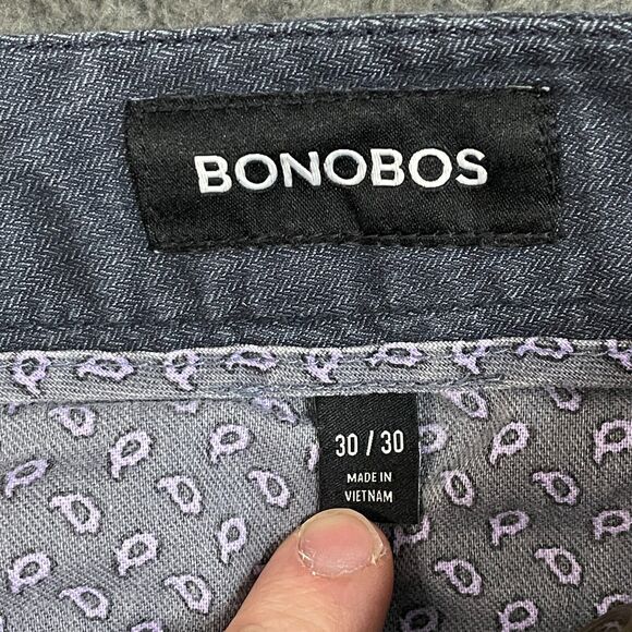 Bonobos Pants Mens 30x30 Blue Slim Fit Chinos Stretch Preppy Casual - Picture 4 of 15